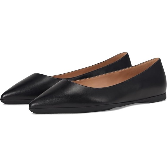 Ann Taylor Shoes - Ann Taylor Black Textured Leather Flats